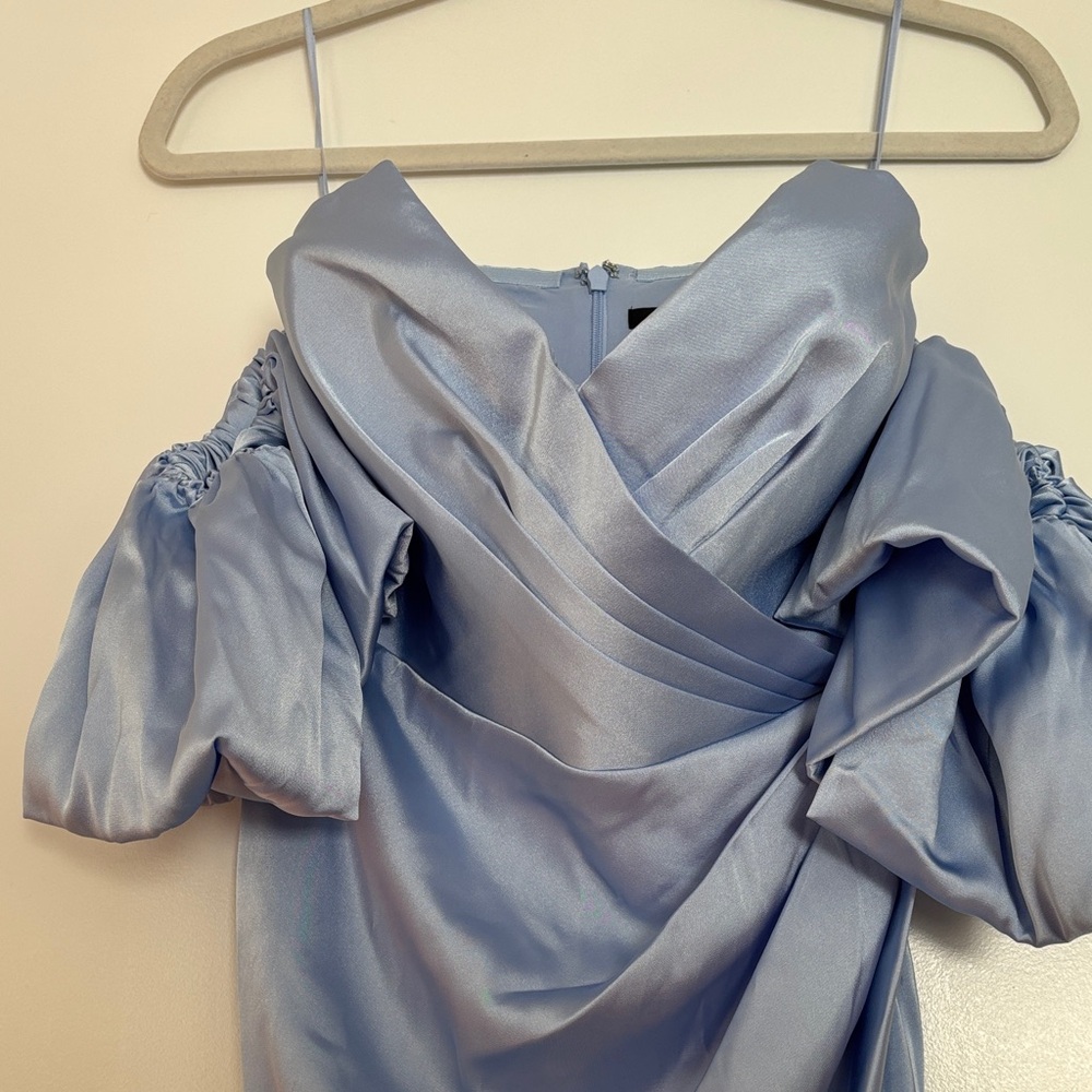 Express Light Blue Midi Dress - Picture 2 of 5